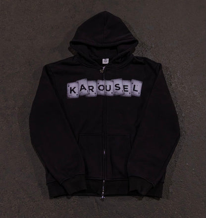KAROUSEL "CARD" ZIP UP HOODIE