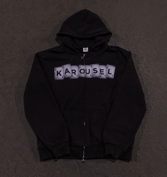 KAROUSEL "CARD" ZIP UP HOODIE